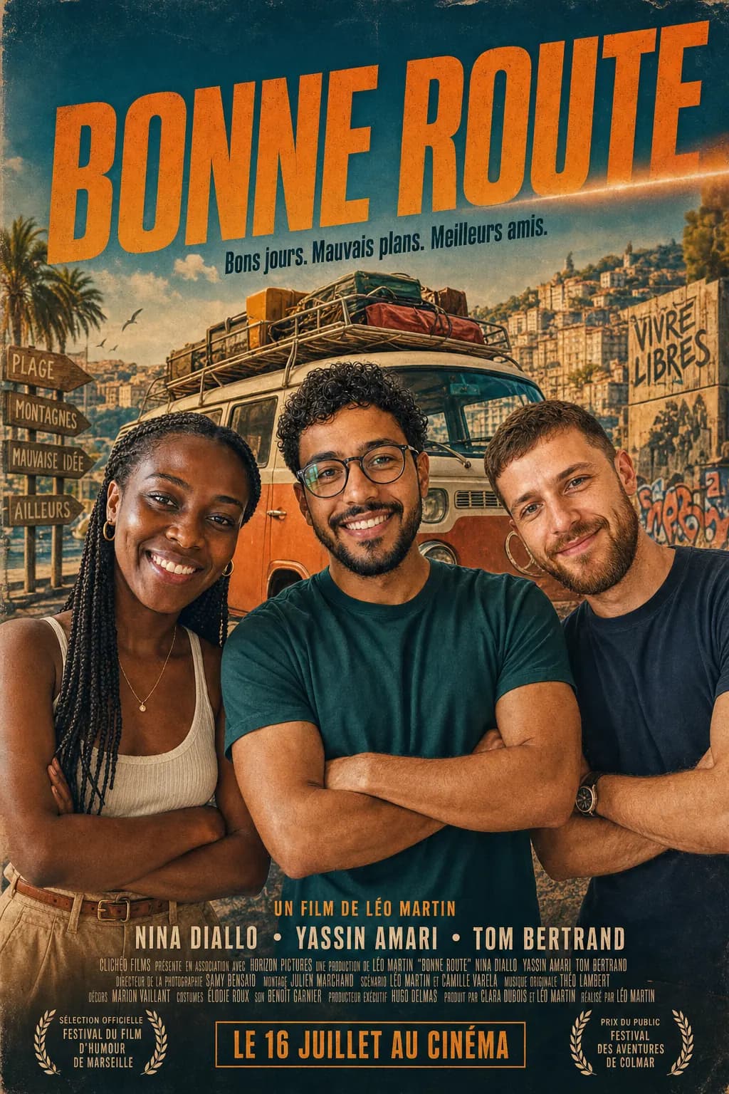 Nina, Yassin & Tom — Bonne route